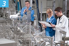 steps such as source protection and monitoring, and treatment such as micron filtration, ultra-violet disinfection, and ozonation. We utilize ozone instead of chlorine because it leaves no residual and it does not cause a taste or odor problem. Ozone is oxygen which is bubbled through water just before it goes into a clean, sanitized bottle. Within a few hours after the bottle has been filled and capped, the ozone dissipates or converts back to the same form of oxygen that we breathe.