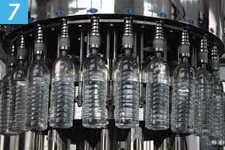 steps such as source protection and monitoring, and treatment such as micron filtration, ultra-violet disinfection, and ozonation. We utilize ozone instead of chlorine because it leaves no residual and it does not cause a taste or odor problem. Ozone is oxygen which is bubbled through water just before it goes into a clean, sanitized bottle. Within a few hours after the bottle has been filled and capped, the ozone dissipates or converts back to the same form of oxygen that we breathe.